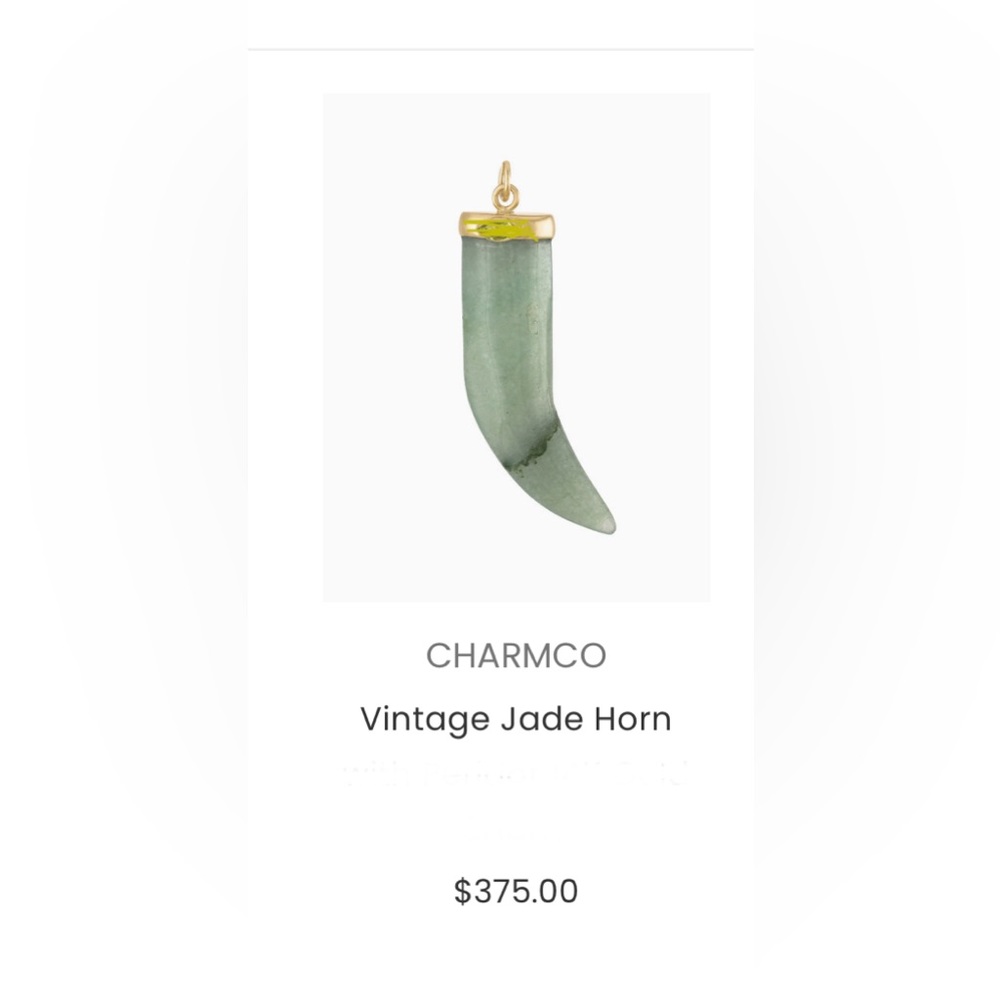 Sale🔥Vintage Jade Horn
